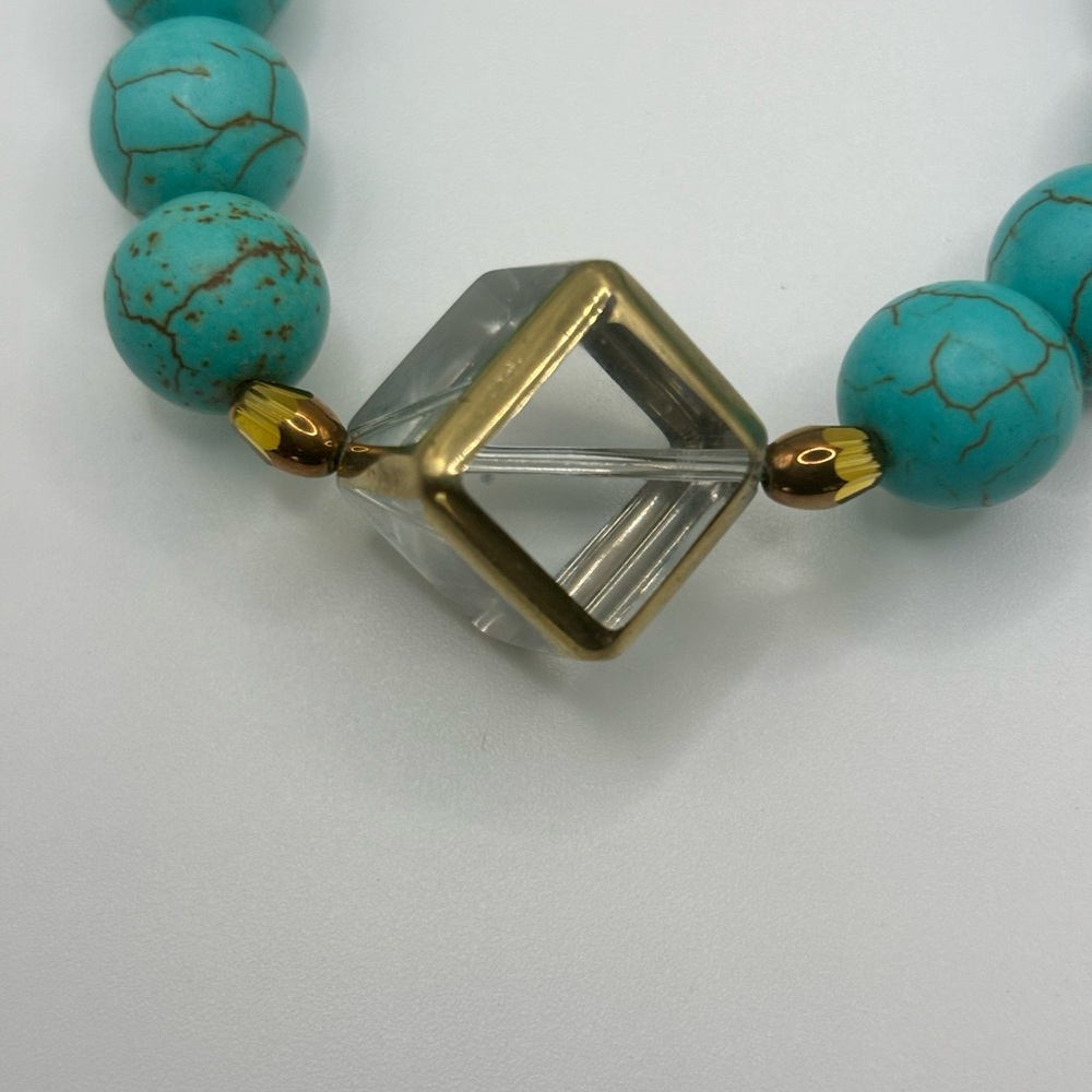 Turquoise Howlite Necklace Set NWOT - Picture 10 of 10